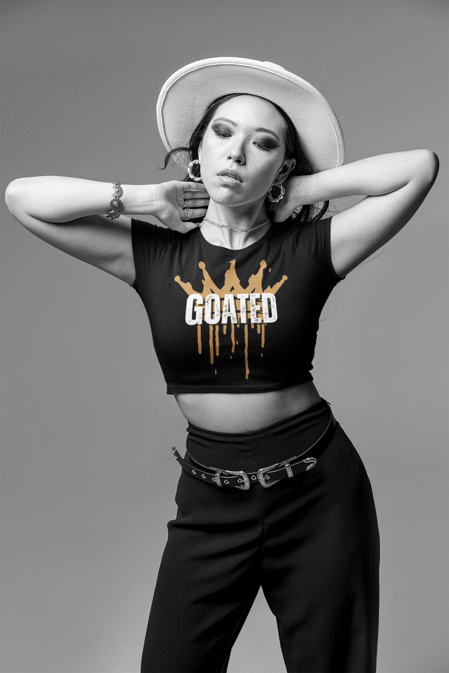 GOATED Crop Tee