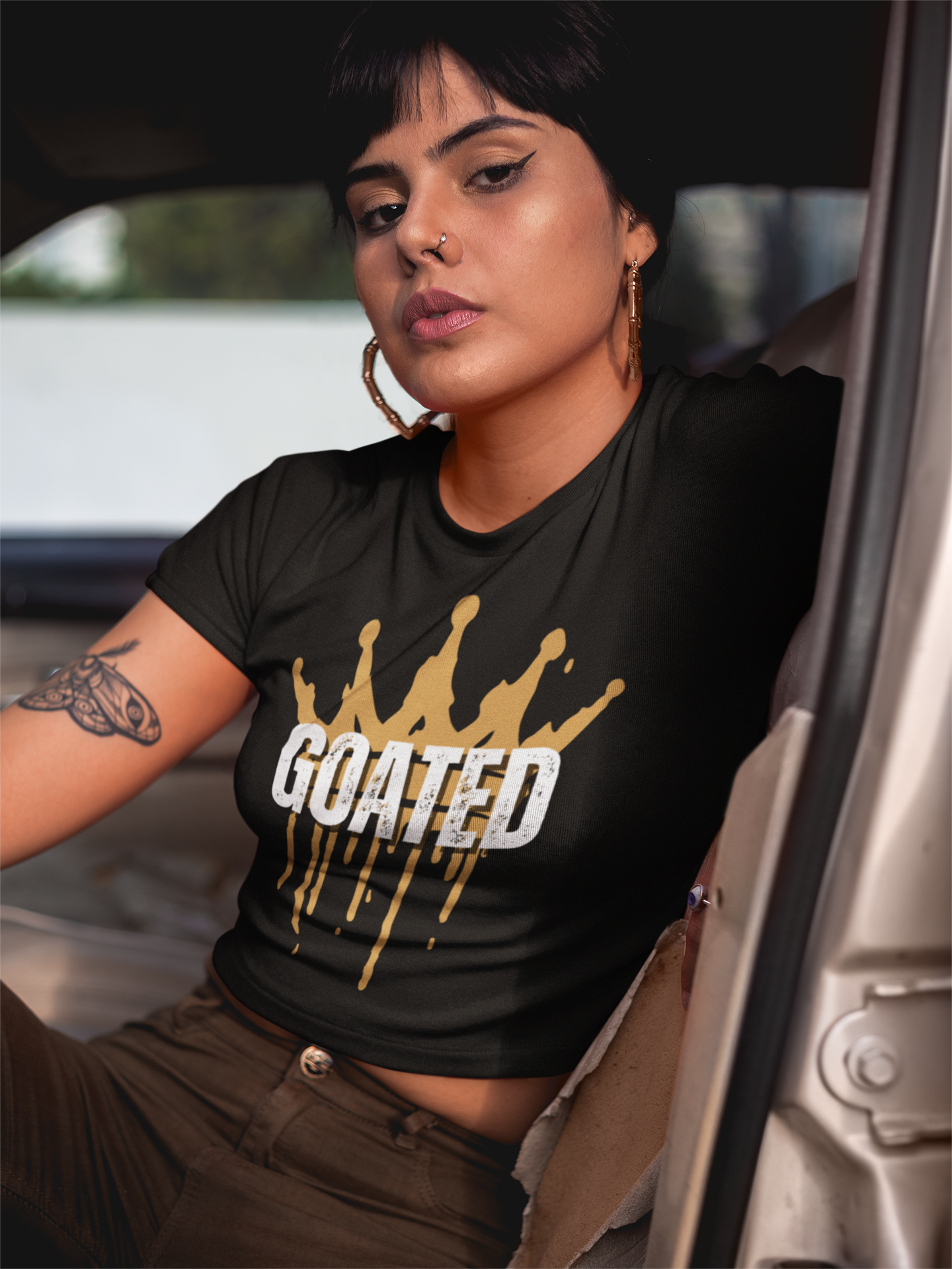GOATED Crop Tee